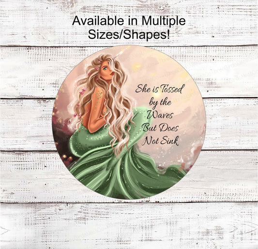 Beach Wreath Sign - Mermaid Welcome Sign - Mermaid Wreath - Mermaid Sign - Beach Sign - Beach Wreath - Mermaid Decor