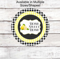 
              Lemon Sign - Home Sweet Home Sign - Welcome Wreath Sign - Farmhouse Sign - Farmers Market Wreath
            