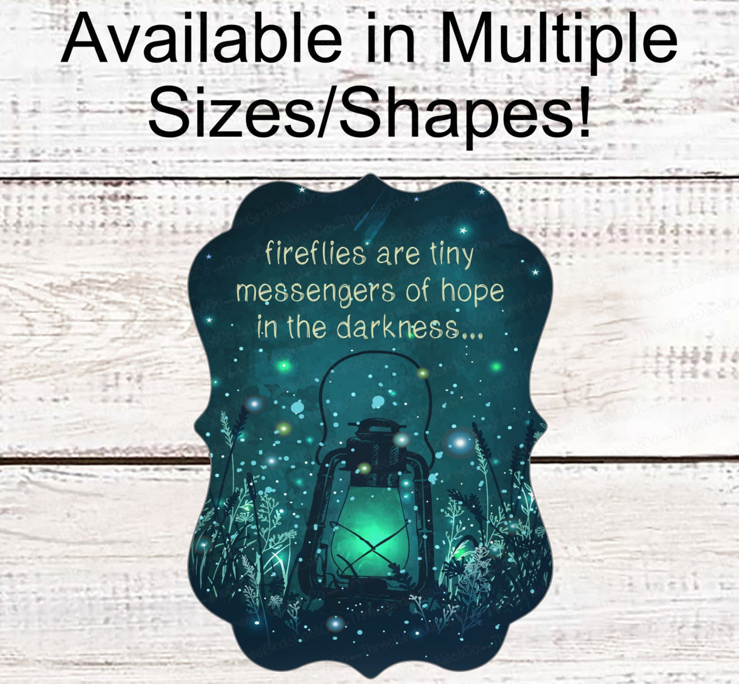 Firefly Sign - Lantern Sign - Inspirational Signs- Welcome Wreath Sign - Spring Wreath Signs -Summer Wreath Signs- Fireflies
