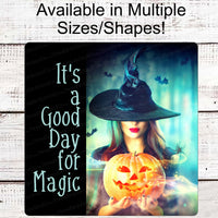 Halloween Signs - Witch Sign - Magic Sign - Halloween Witch - Jack O Lantern Sign - Halloween Wreath Attachments - Halloween Decor