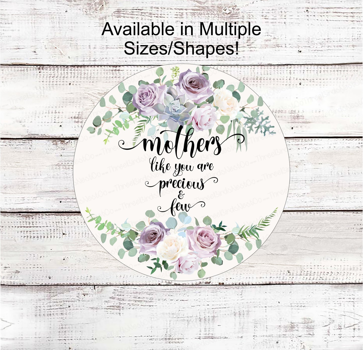 Mothers Day Wreath Sign - Mothers Day Wreath - Mothers Day Sign - Spring Wreath - Mom Wreath Sign - Mothers Like You are Precious and Few