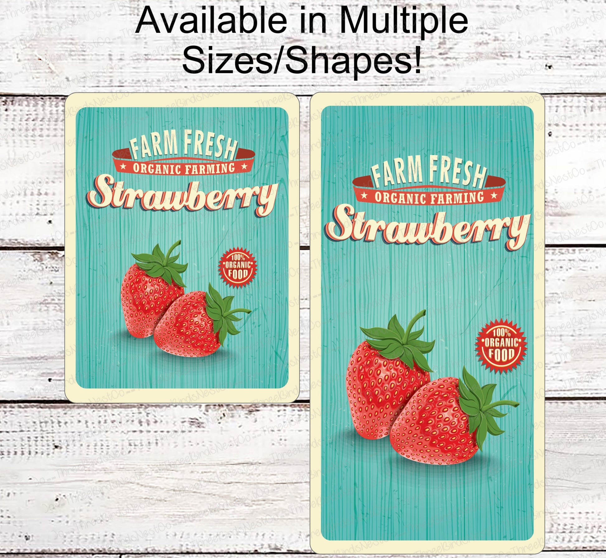 Farmers Market Strawberries - Farmers Market Sign - Welcome Wreath Sign - Farmers Market Stand - Farmers Market Wreath - Vintage Farm Sign