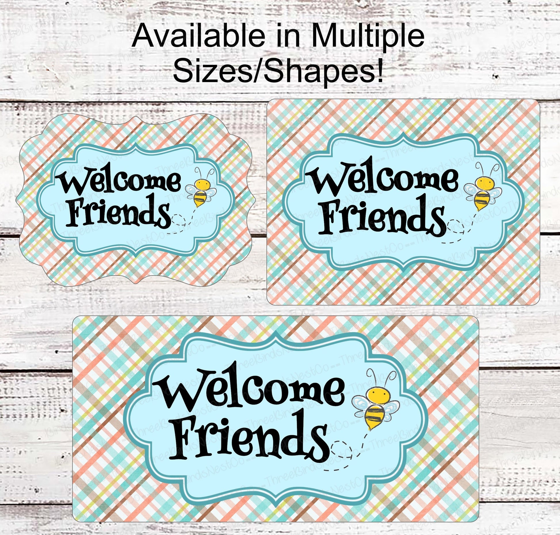 Bee Welcome Sign - Wreath Sign - Bumble Bee Sign - Bumble Bee Wreath - Spring Wreath - Welcome Spring Wreath - Welcome Spring Sign