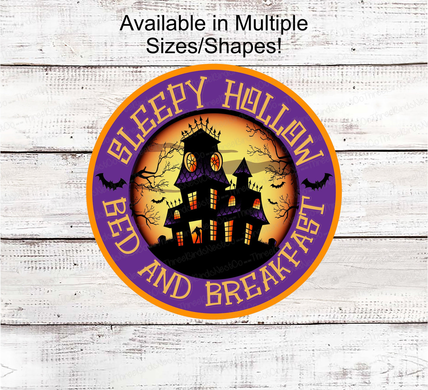 Halloween Wreath Signs - Headless Horseman - Sleepy Hollow - Haunted House Sign - Jack O Lantern Sign - Spooky Sign - Halloween Signs