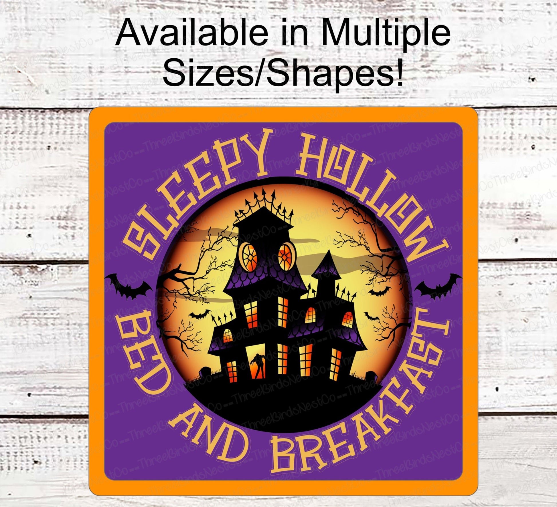 Halloween Wreath Signs - Headless Horseman - Sleepy Hollow - Haunted House Sign - Jack O Lantern Sign - Spooky Sign - Halloween Signs