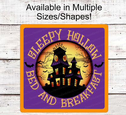 Halloween Wreath Signs - Headless Horseman - Sleepy Hollow - Haunted House Sign - Jack O Lantern Sign - Spooky Sign - Halloween Signs