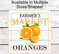 
              Farmers Market Oranges - Farmers Market Sign - Welcome Wreath Sign - Farmers Market Stand - Farmers Market Wreath - Oranges Sign
            