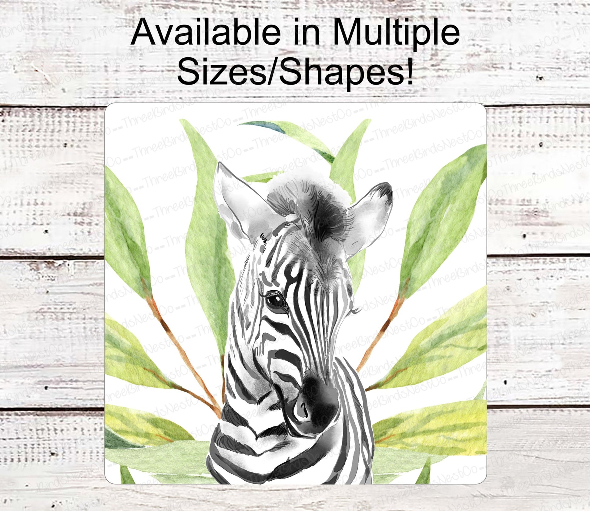 Zebra Sign - Jungle Animals - Safari Sign