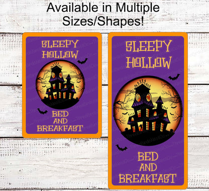 Halloween Wreath Signs - Headless Horseman - Sleepy Hollow - Haunted House Sign - Jack O Lantern Sign - Spooky Sign - Halloween Signs