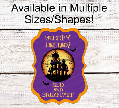 Halloween Wreath Signs - Headless Horseman - Sleepy Hollow - Haunted House Sign - Jack O Lantern Sign - Spooky Sign - Halloween Signs