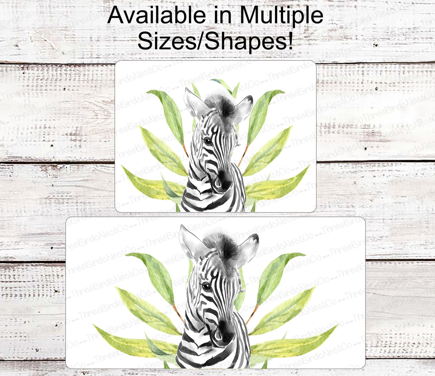 Zebra Sign - Jungle Animals - Safari Sign