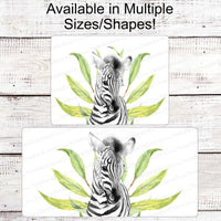 Zebra Sign - Jungle Animals - Safari Sign
