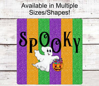 
              Happy Halloween Sign - Trick or Treat Sign - Spooky Sign - Ghost Sign
            