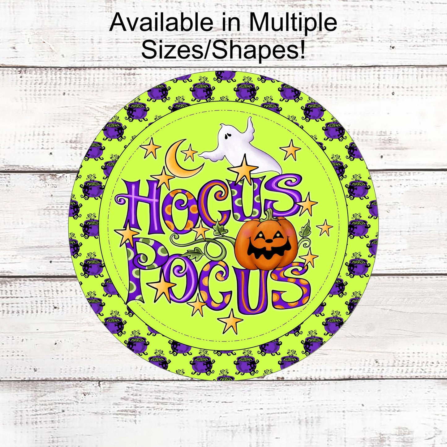 Hocus Pocus Sign - Happy Halloween Sign - Trick or Treat Sign - Spooky Sign - Ghost Sign - Jack O Lantern Sign