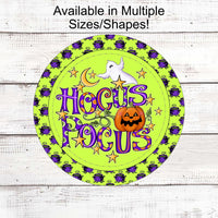 Hocus Pocus Sign - Happy Halloween Sign - Trick or Treat Sign - Spooky Sign - Ghost Sign - Jack O Lantern Sign