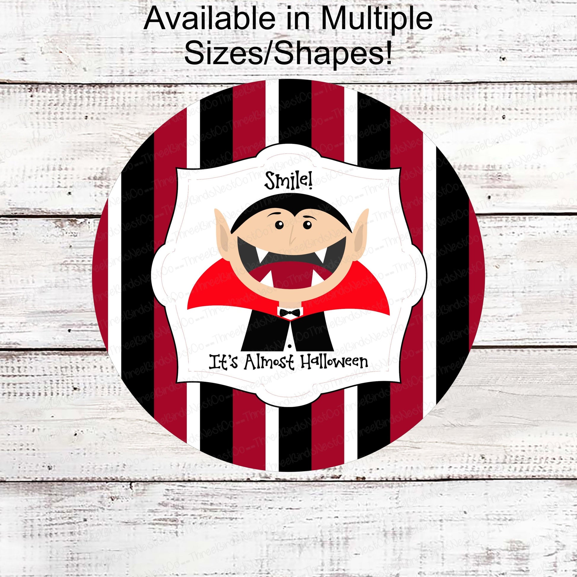 Halloween Signs - Vampire Sign- Halloween Wreath - Halloween Wreath Attachments - Halloween Decor - Cute Halloween Decor - Dracula