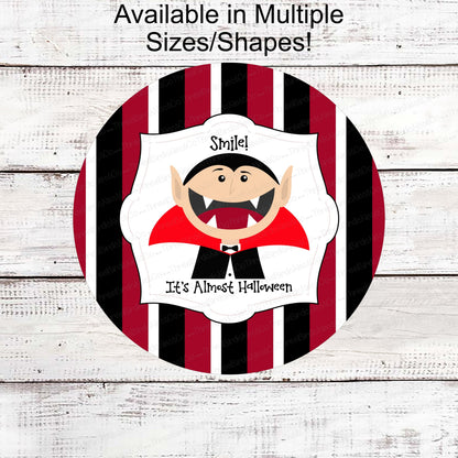 Halloween Signs - Vampire Sign- Halloween Wreath - Halloween Wreath Attachments - Halloween Decor - Cute Halloween Decor - Dracula