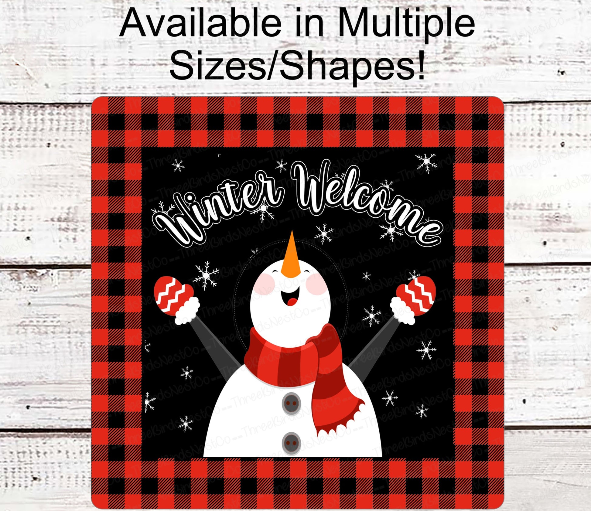 Snowman Sign - Snowman Welcome Sign - Welcome Wreath Sign - Welcome Winter Sign - Winter Welcome Sign - Welcome Wreath Signs