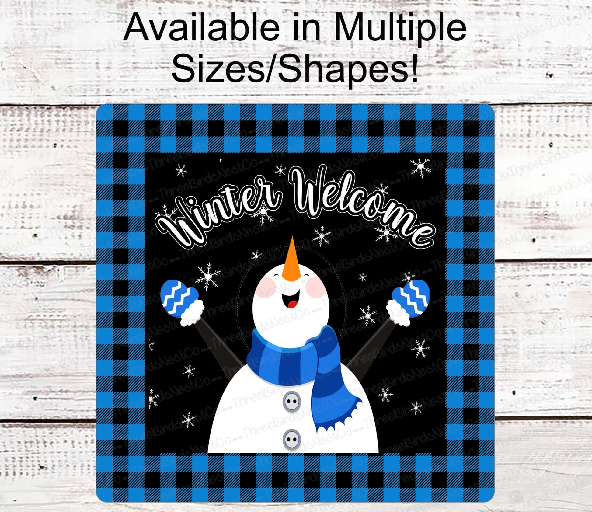 Snowman Sign - Snowman Welcome Sign - Welcome Wreath Sign - Welcome Winter Sign - Winter Welcome Sign - Welcome Wreath Signs