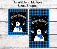 
              Snowman Sign - Snowman Welcome Sign - Welcome Wreath Sign - Welcome Winter Sign - Winter Welcome Sign - Welcome Wreath Signs
            