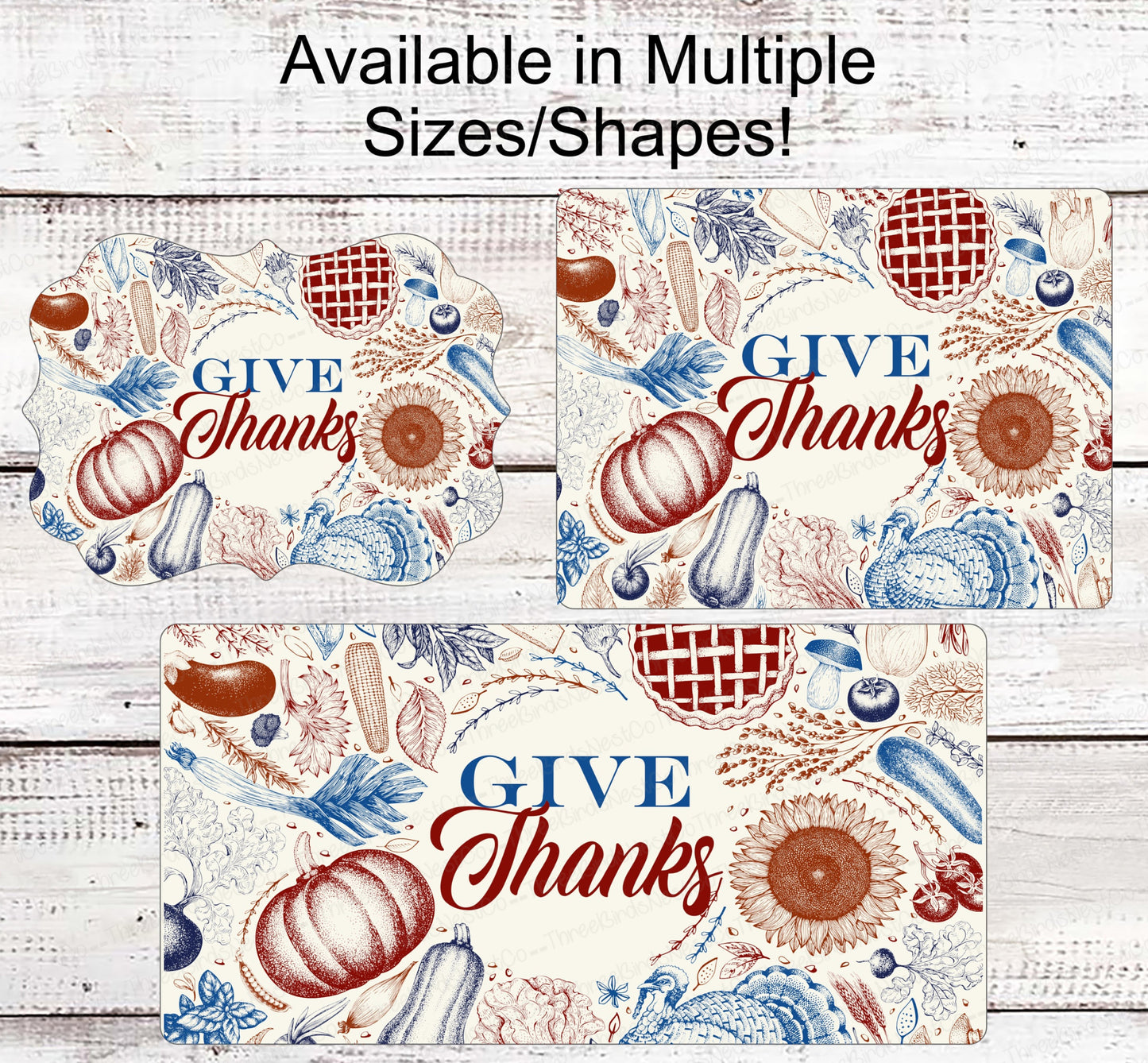 Fall Welcome Sign - Give Thanks Sign - Pumpkin Sign - Sunflower Sign - Thanksgiving Sign - Thankful Sign - Autumn Sign - Fall Floral