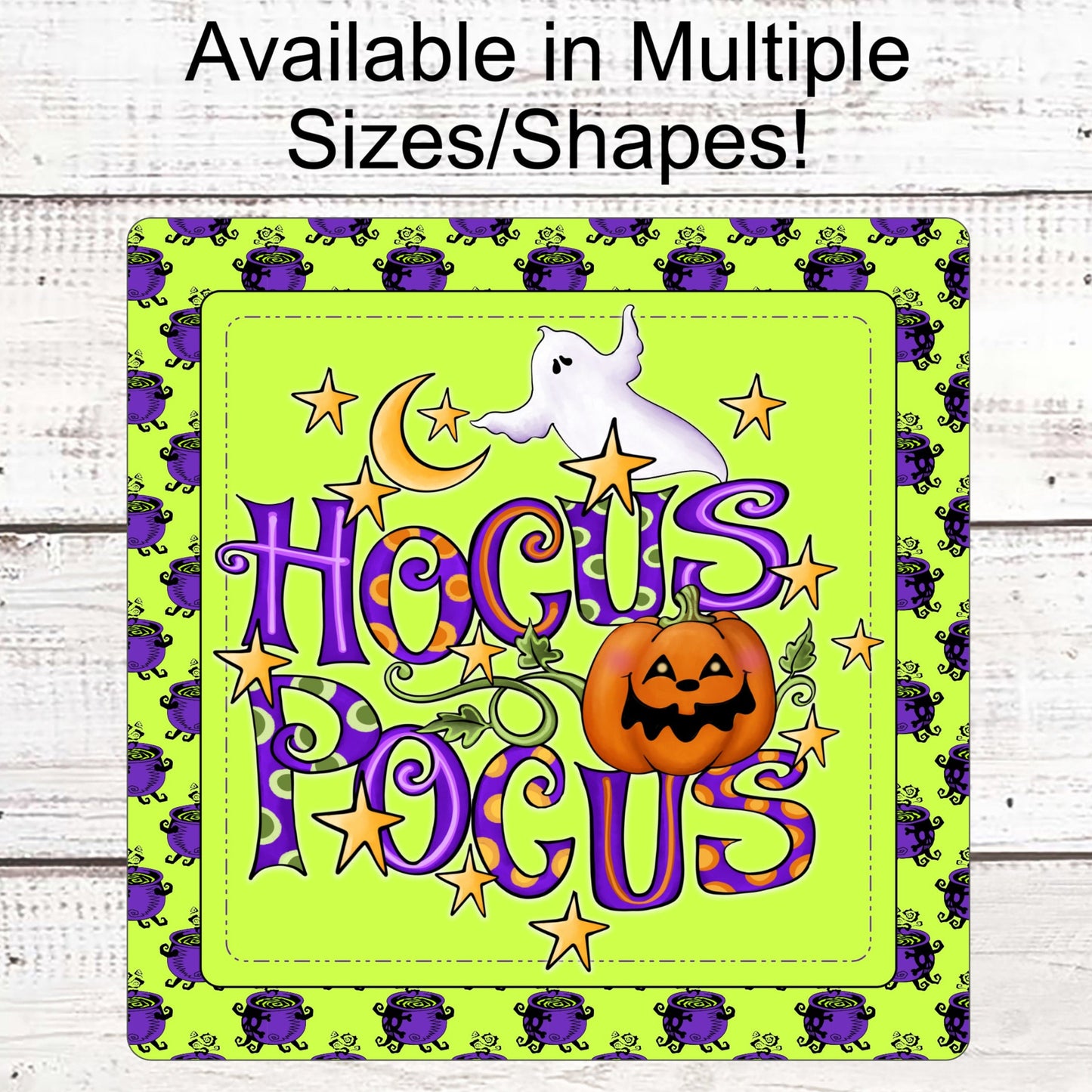 Hocus Pocus Sign - Happy Halloween Sign - Trick or Treat Sign - Spooky Sign - Ghost Sign - Jack O Lantern Sign