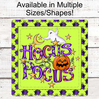 
              Hocus Pocus Sign - Happy Halloween Sign - Trick or Treat Sign - Spooky Sign - Ghost Sign - Jack O Lantern Sign
            