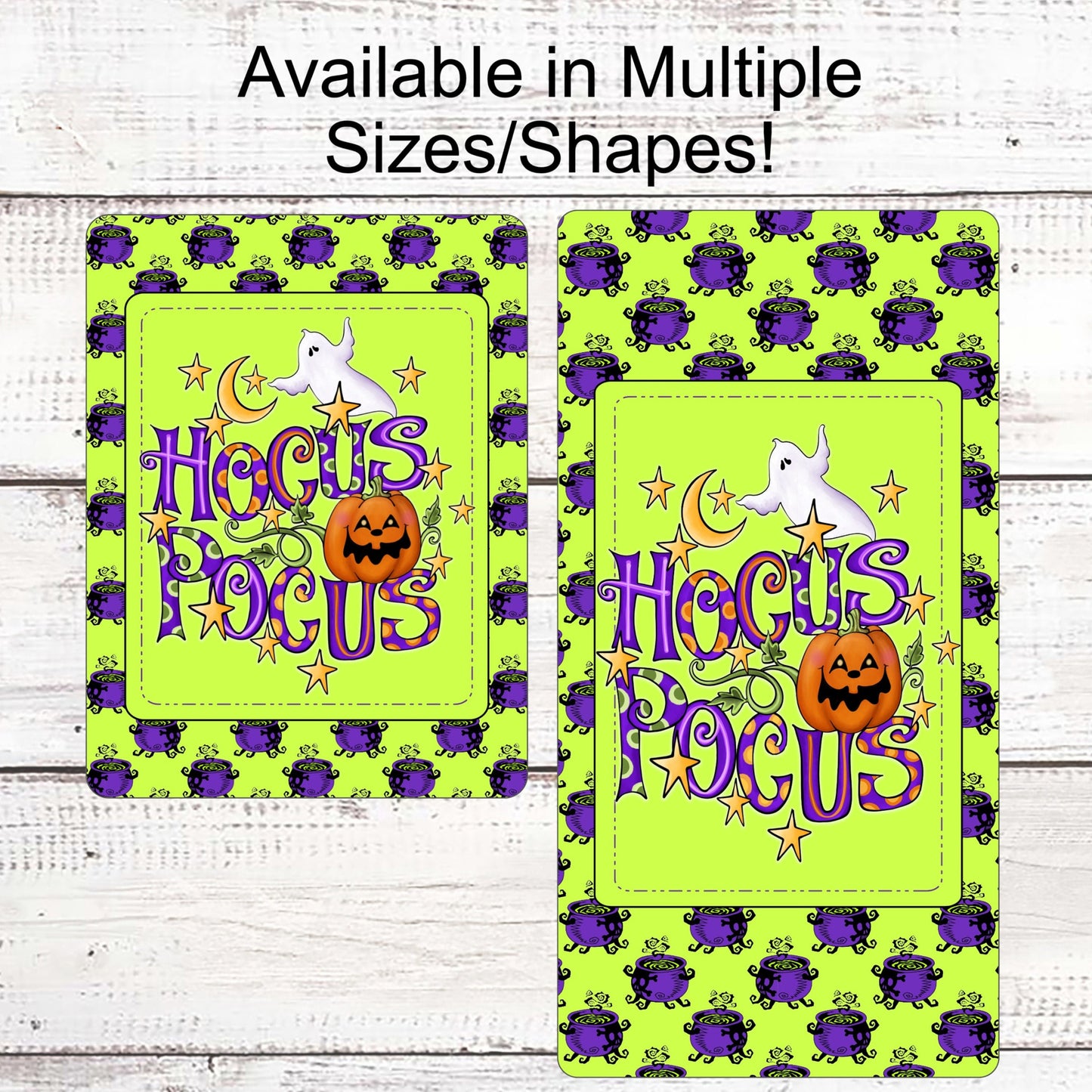 Hocus Pocus Sign - Happy Halloween Sign - Trick or Treat Sign - Spooky Sign - Ghost Sign - Jack O Lantern Sign