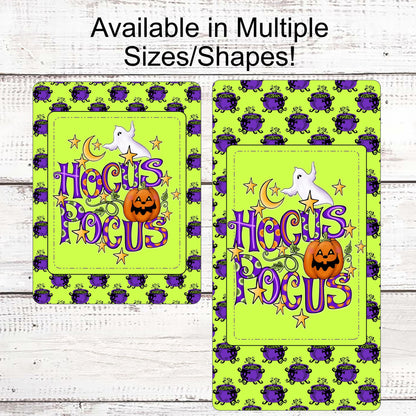 Hocus Pocus Sign - Happy Halloween Sign - Trick or Treat Sign - Spooky Sign - Ghost Sign - Jack O Lantern Sign