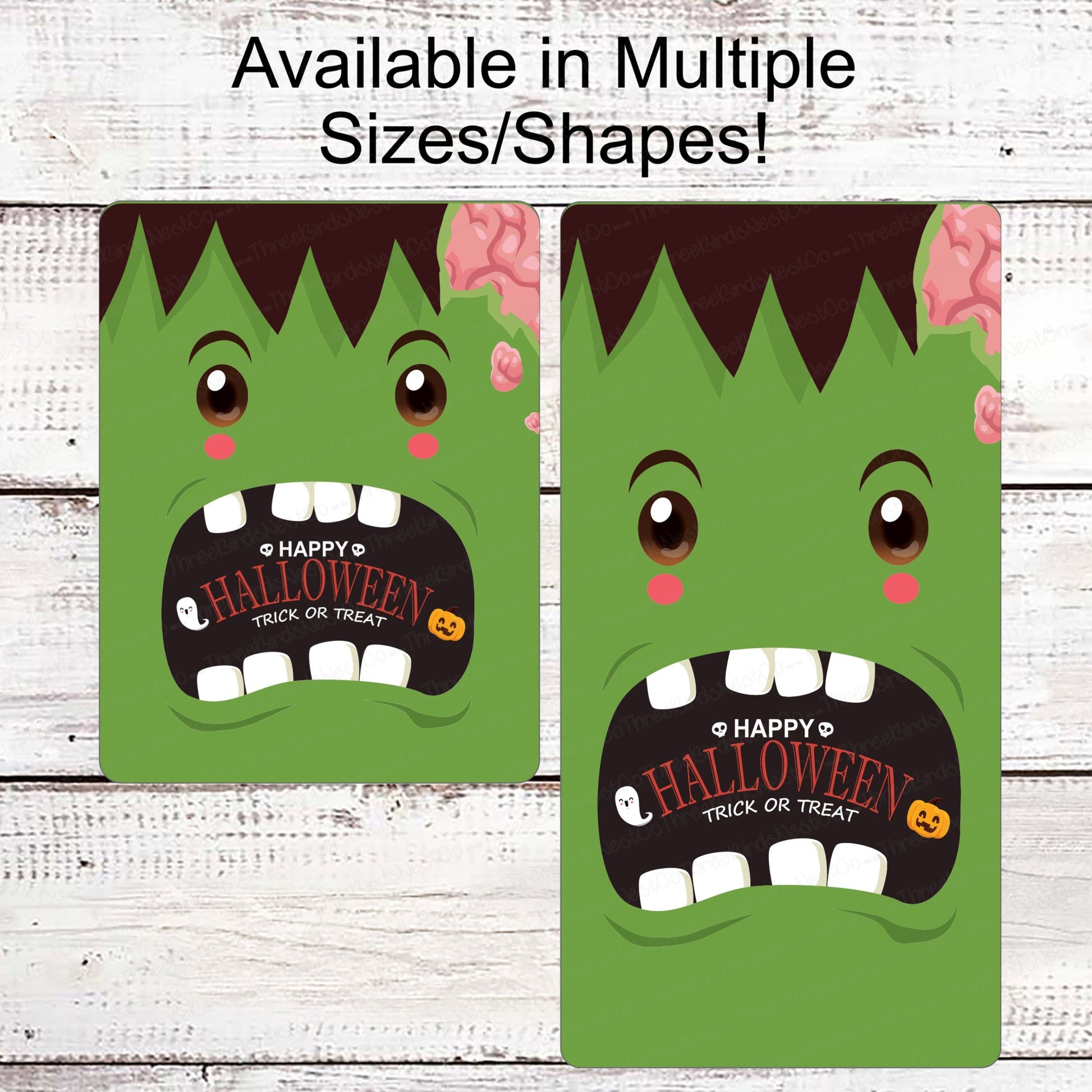 Happy Halloween Sign - Trick or Treat Sign - Monster of Frankenstein Sign