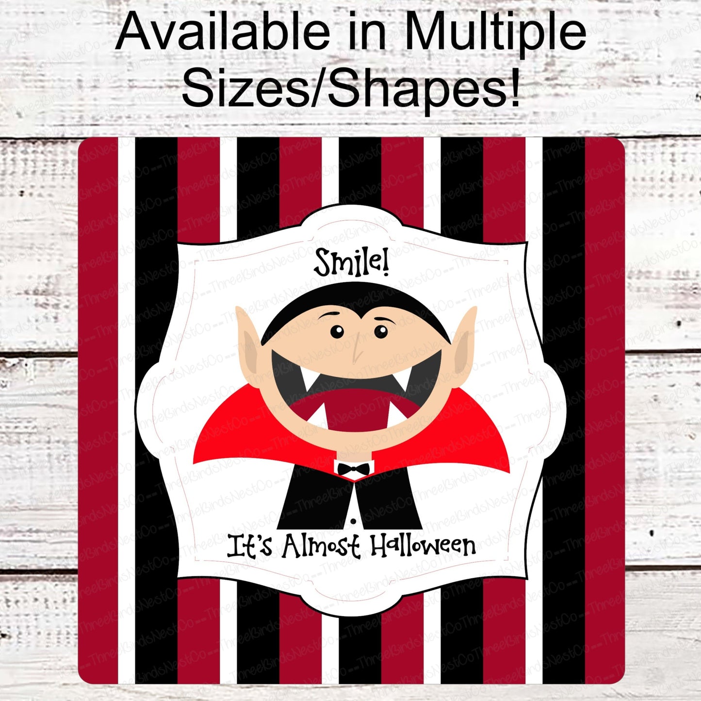 Halloween Signs - Vampire Sign- Halloween Wreath - Halloween Wreath Attachments - Halloween Decor - Cute Halloween Decor - Dracula