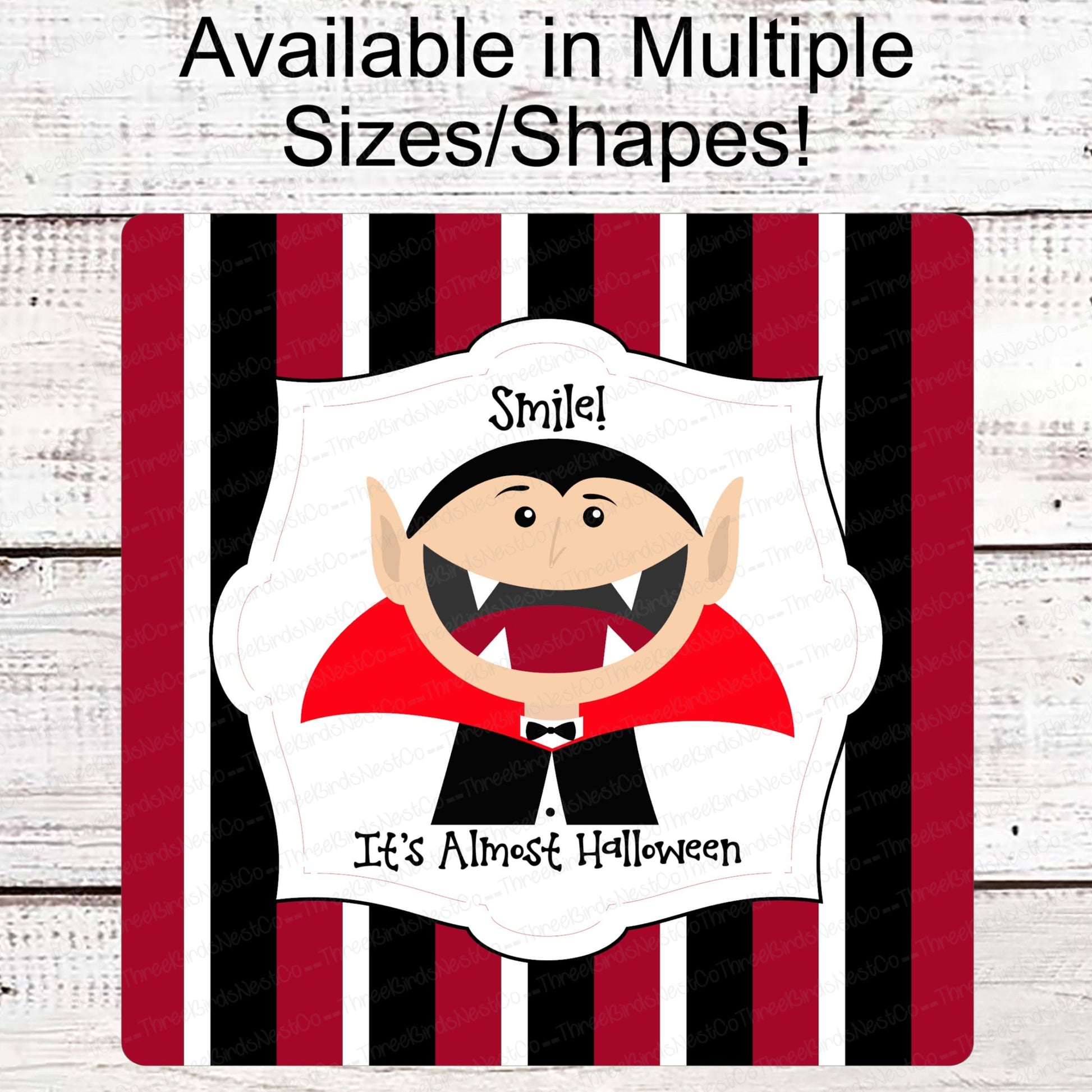 Halloween Signs - Vampire Sign- Halloween Wreath - Halloween Wreath Attachments - Halloween Decor - Cute Halloween Decor - Dracula