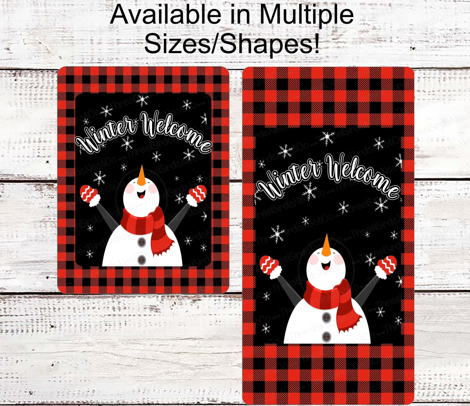 Snowman Sign - Snowman Welcome Sign - Welcome Wreath Sign - Welcome Winter Sign - Winter Welcome Sign - Welcome Wreath Signs