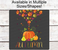 
              Hello Autumn Sign - Fall Welcome Sign - Fall Leaves Sign - Welcome Fall Sign - Pumpkin Sign - Thanksgiving Sign - Fall Floral
            