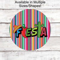 Fiesta Sign - Mexican Blanket Sign - Festive Sign - Carnival Sign - Jubilee Sign - Sombrero Sign