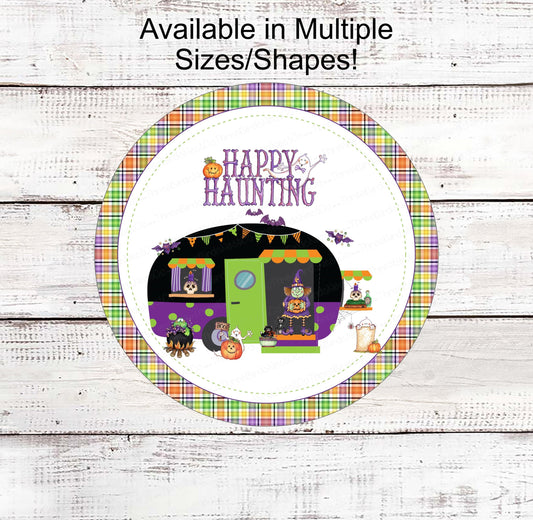 Halloween Wreath Signs - Camper Sign - Haunted House Signs - Sleepy Hollow - Halloween Signs - Spooky Sign - Halloween Decor