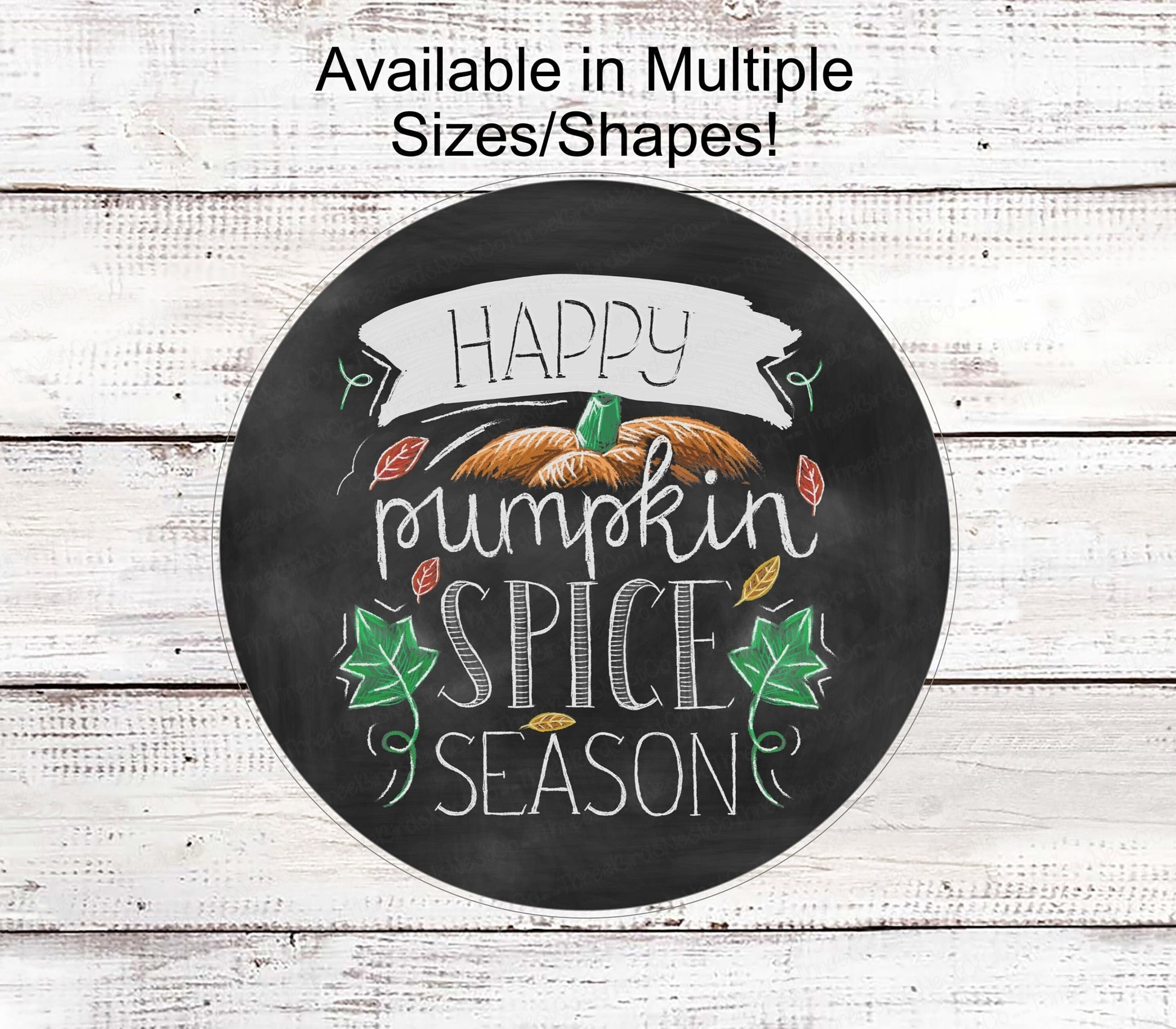 Fall Wreath Sign - Pumpkin Spice Sign - Pumpkin Sign - Autumn Wreath Sign - Chalkboard Sign