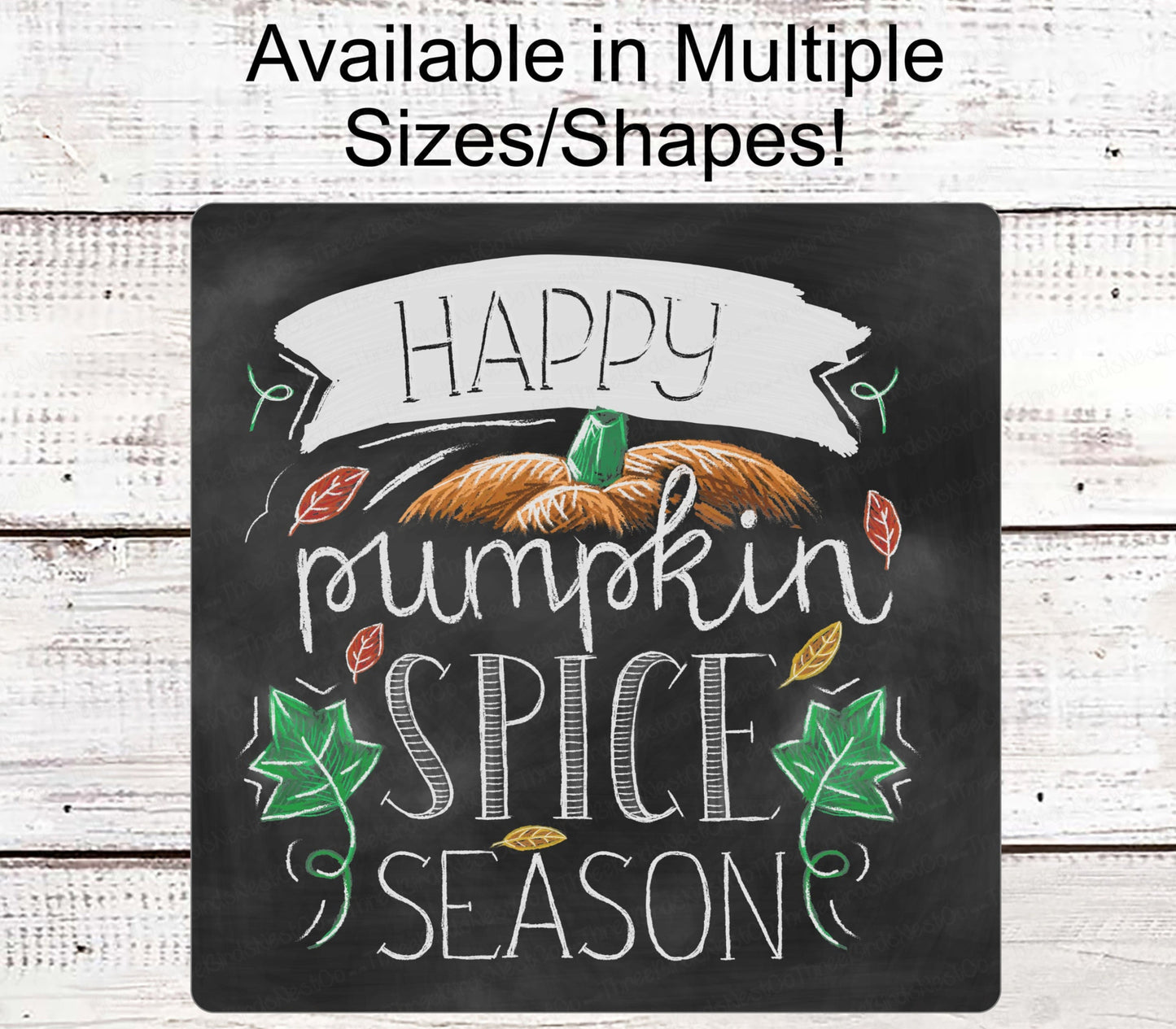 Fall Wreath Sign - Pumpkin Spice Sign - Pumpkin Sign - Autumn Wreath Sign - Chalkboard Sign