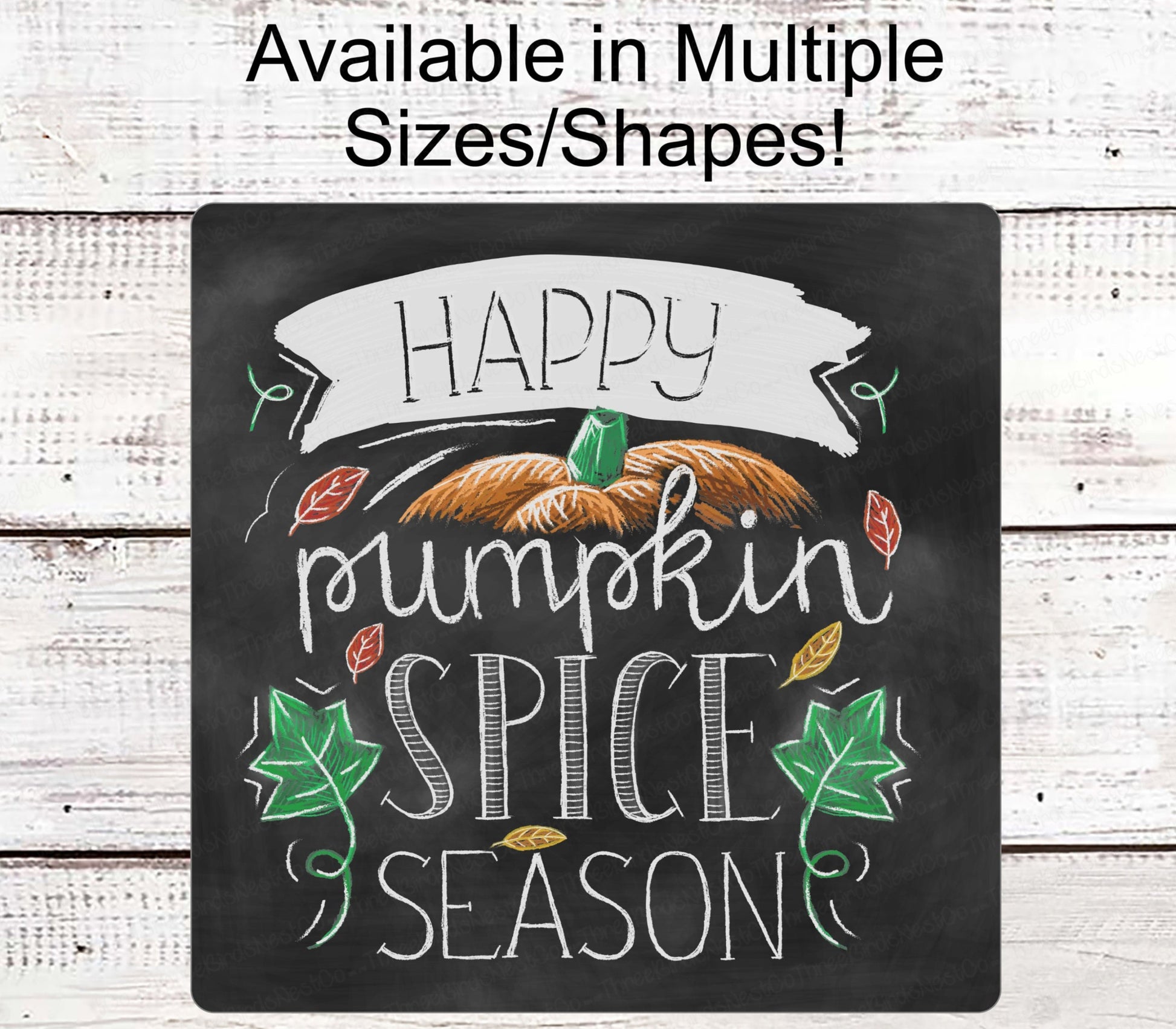 Fall Wreath Sign - Pumpkin Spice Sign - Pumpkin Sign - Autumn Wreath Sign - Chalkboard Sign