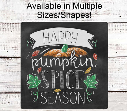 Fall Wreath Sign - Pumpkin Spice Sign - Pumpkin Sign - Autumn Wreath Sign - Chalkboard Sign
