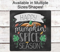 
              Fall Wreath Sign - Pumpkin Spice Sign - Pumpkin Sign - Autumn Wreath Sign - Chalkboard Sign
            
