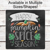 Fall Wreath Sign - Pumpkin Spice Sign - Pumpkin Sign - Autumn Wreath Sign - Chalkboard Sign