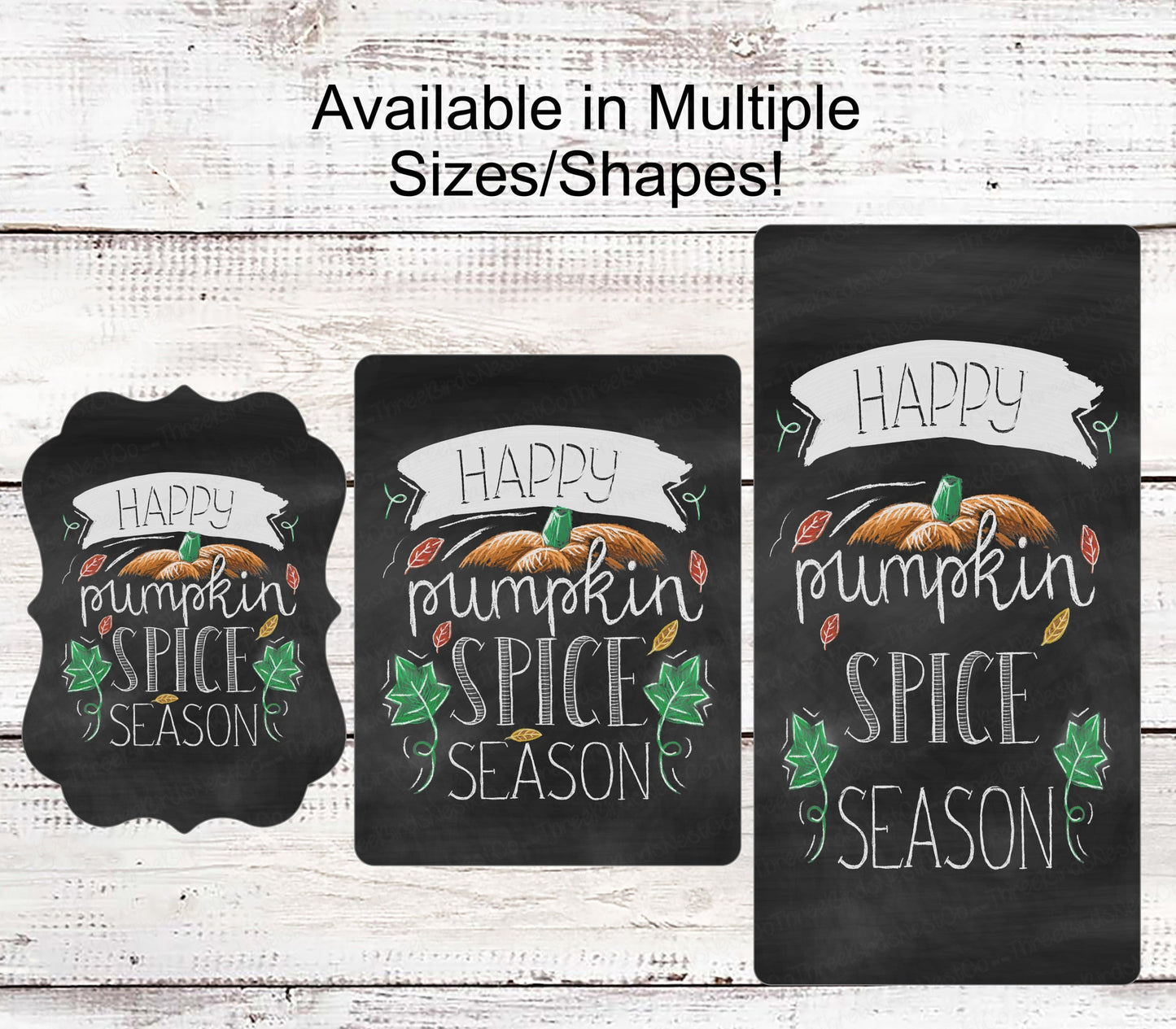 Fall Wreath Sign - Pumpkin Spice Sign - Pumpkin Sign - Autumn Wreath Sign - Chalkboard Sign