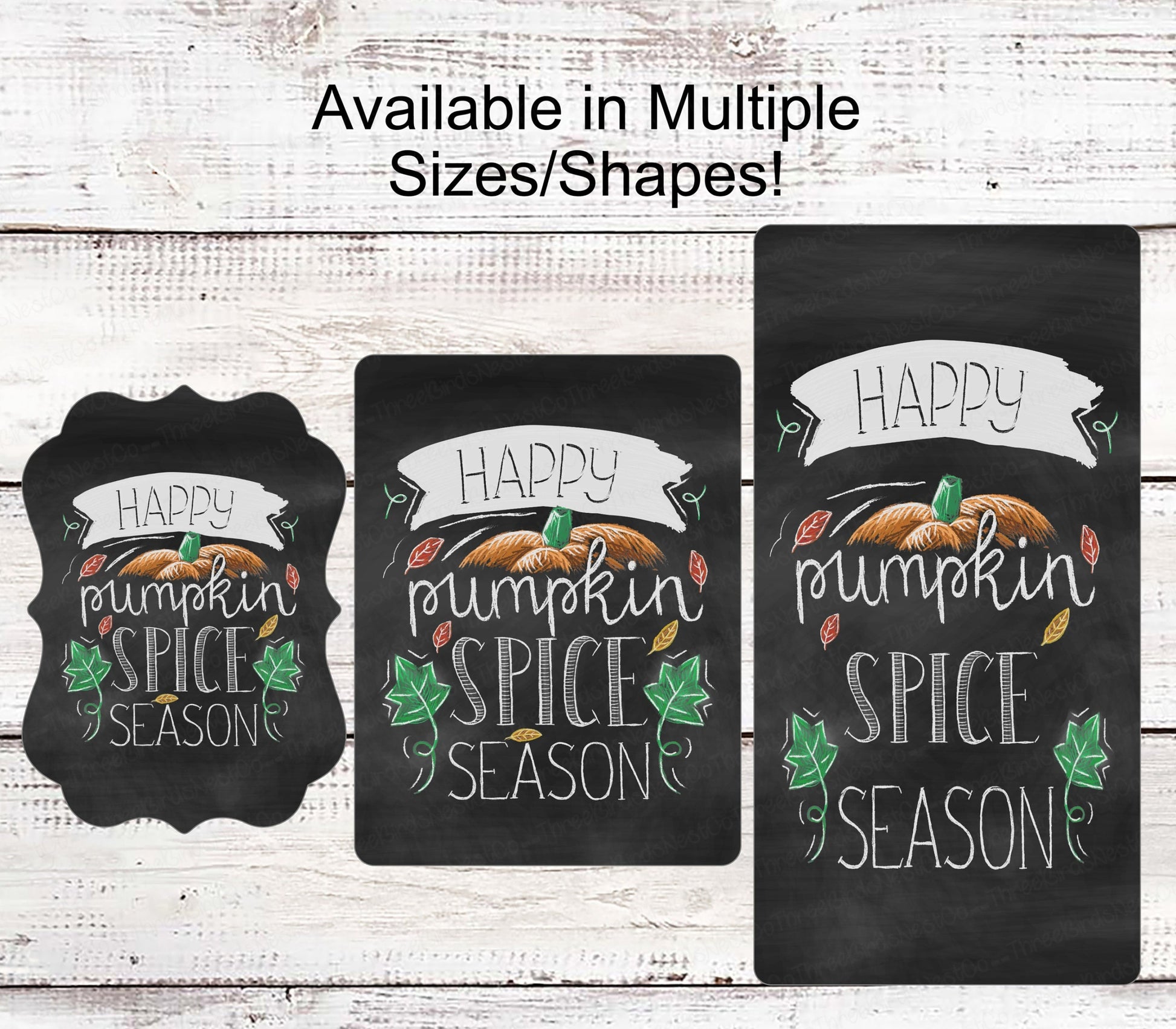 Fall Wreath Sign - Pumpkin Spice Sign - Pumpkin Sign - Autumn Wreath Sign - Chalkboard Sign