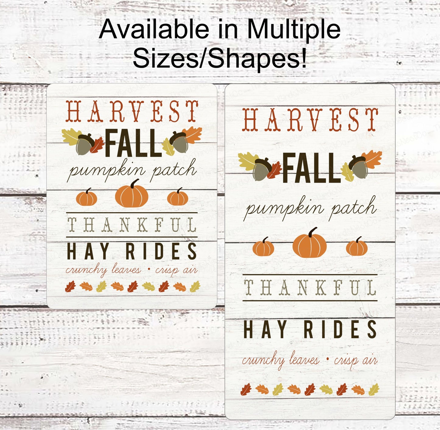 Fall Welcome Sign - Happy Fall Sign - Fall Words Signs - Autumn Signs - Pumpkin Patch Sign - Thankful Sign - Hay Rides Sign