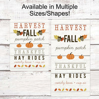 Fall Welcome Sign - Happy Fall Sign - Fall Words Signs - Autumn Signs - Pumpkin Patch Sign - Thankful Sign - Hay Rides Sign