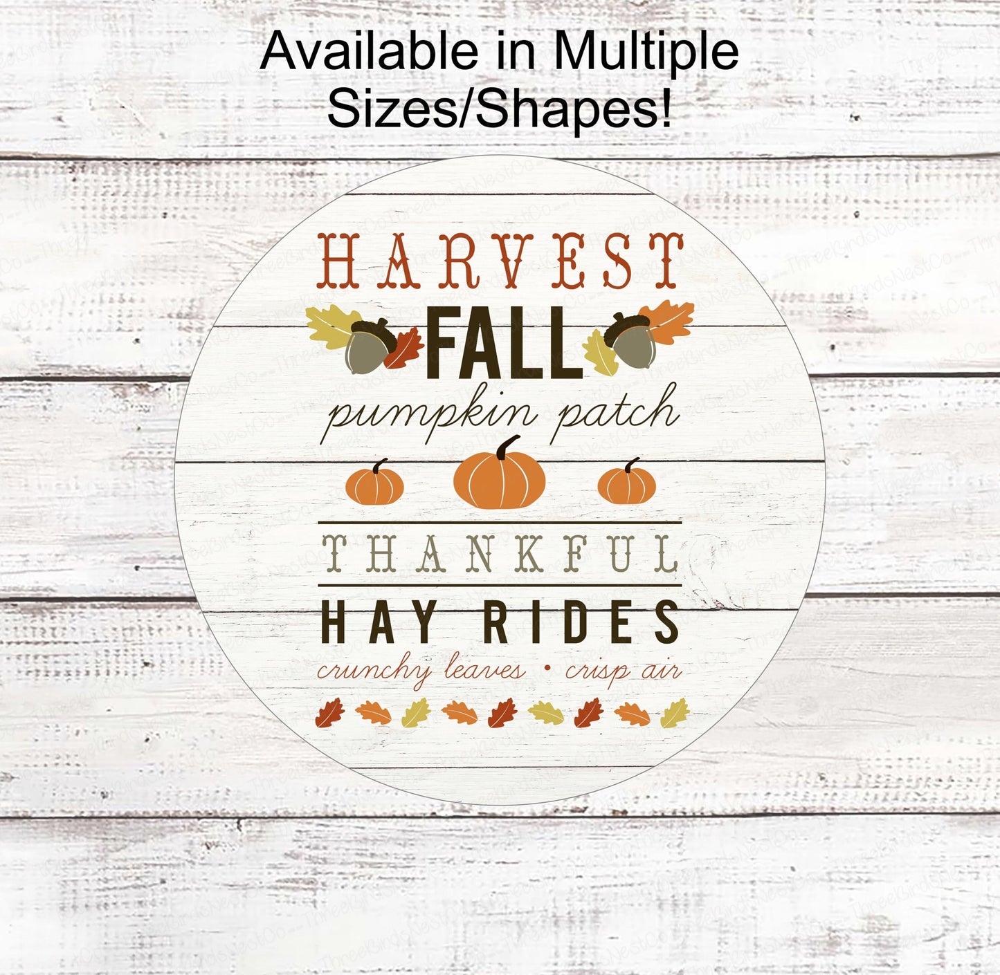 Fall Welcome Sign - Happy Fall Sign - Fall Words Signs - Autumn Signs - Pumpkin Patch Sign - Thankful Sign - Hay Rides Sign