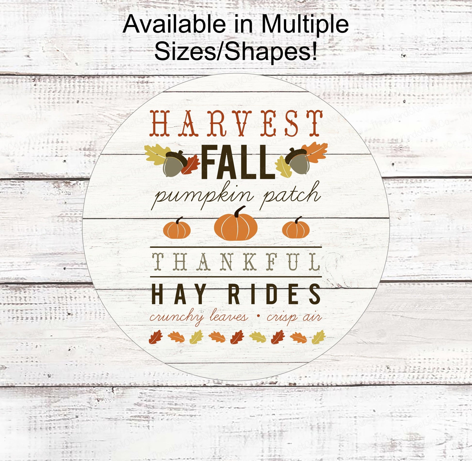 Fall Welcome Sign - Happy Fall Sign - Fall Words Signs - Autumn Signs - Pumpkin Patch Sign - Thankful Sign - Hay Rides Sign