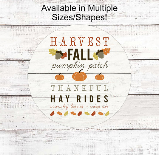 Fall Welcome Sign - Happy Fall Sign - Fall Words Signs - Autumn Signs - Pumpkin Patch Sign - Thankful Sign - Hay Rides Sign