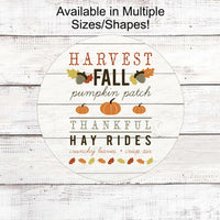 Fall Welcome Sign - Happy Fall Sign - Fall Words Signs - Autumn Signs - Pumpkin Patch Sign - Thankful Sign - Hay Rides Sign